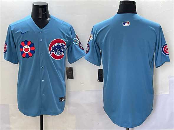 Men%27s Chicago Cubs Blank Blue 2025 Tokyo Series 2nd Alternate Limited Stitched Jersey->chicago cubs->MLB Jersey